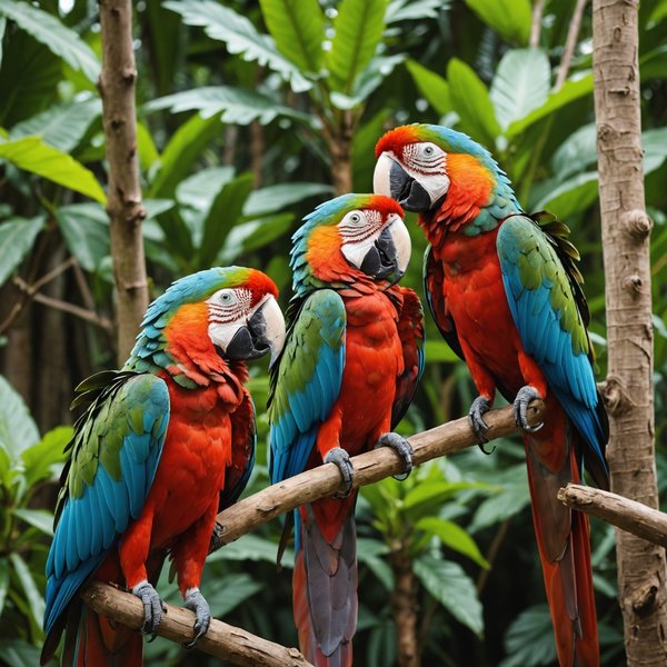 Comment créer un environnement enrichissant pour un couple de perroquets aras?